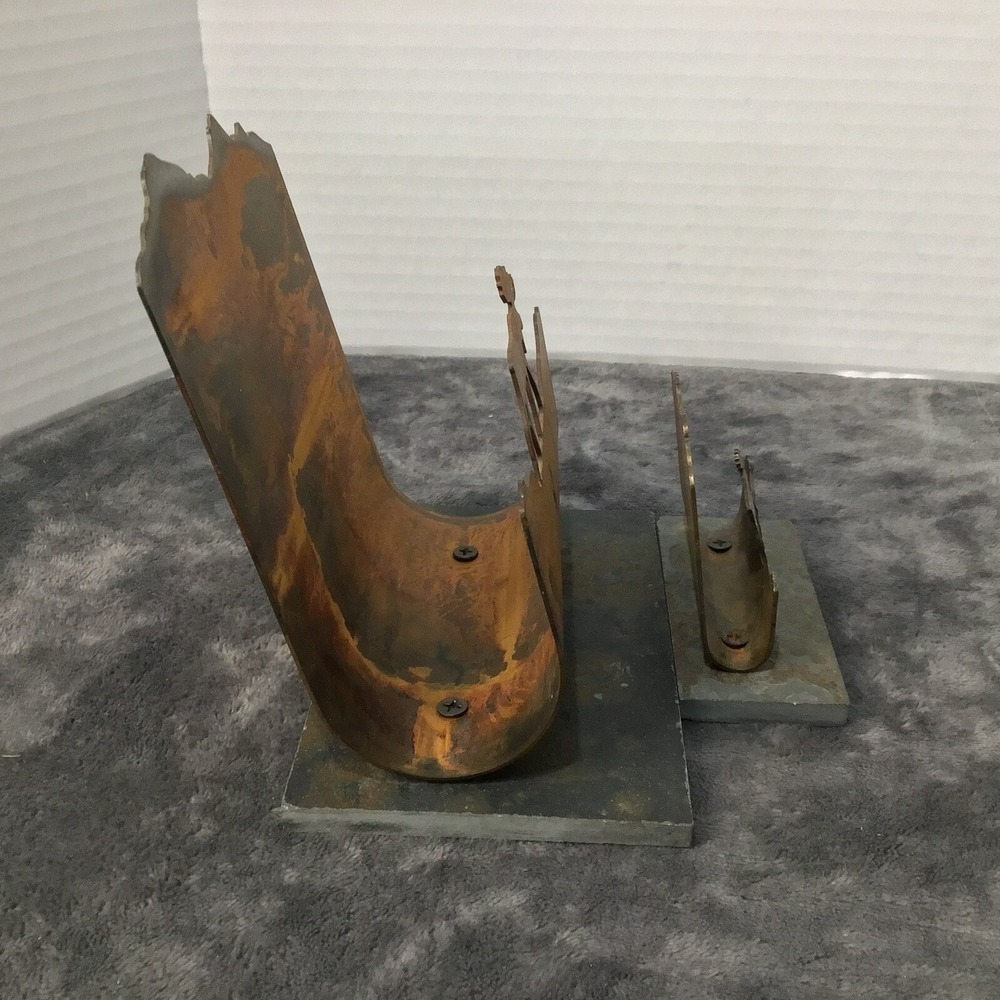 Rustic Metal Moose Letter & Business Card Holder‎ Set Slate Base Cabin Decor - Picture 8 of 14